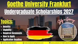 Goethe University Frankfurt Undergraduate Scholarships 2027