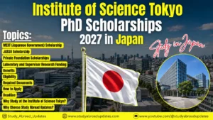 Institute of Science Tokyo PhD Scholarships 2027 in Japan
