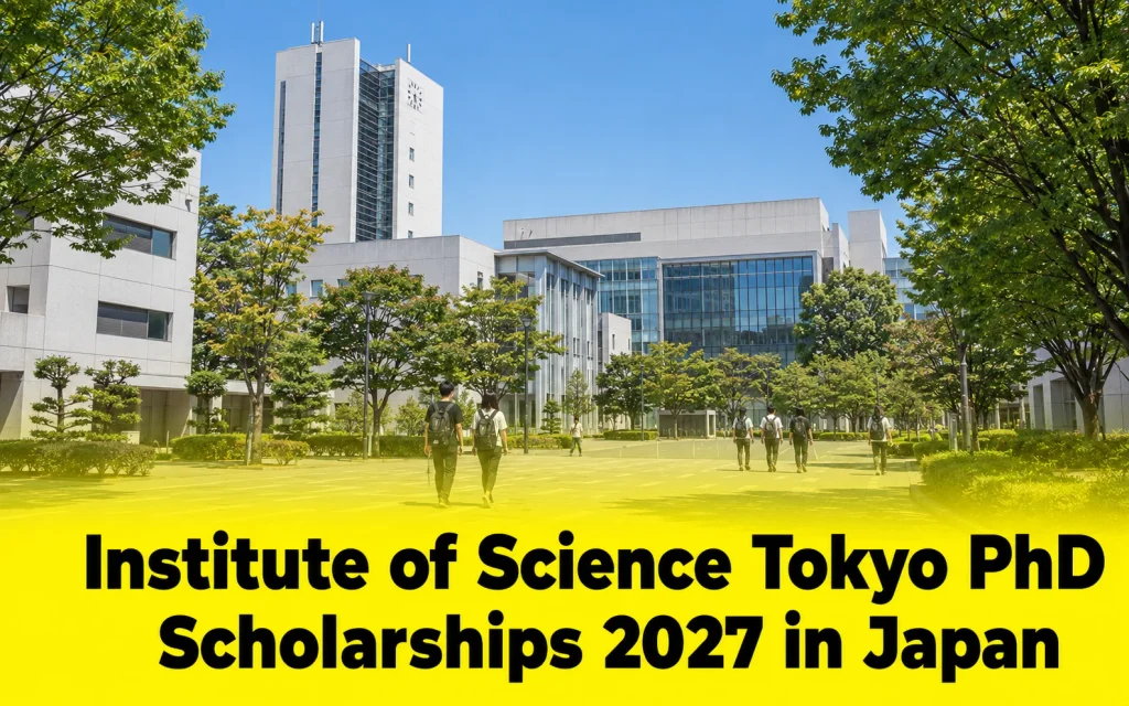 Institute of Science Tokyo PhD Scholarships 2027 in Japan