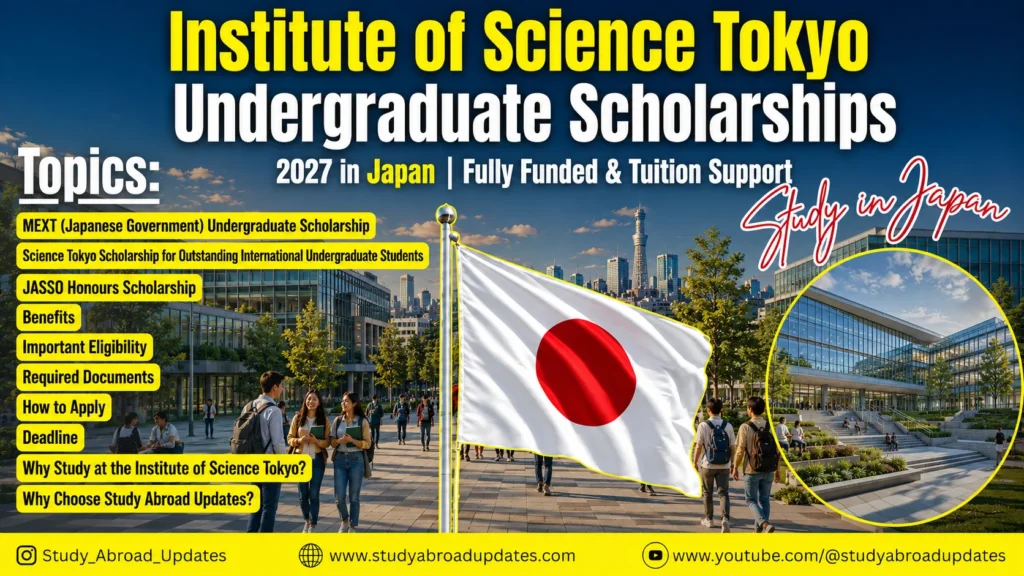 Institute of Science Tokyo Undergraduate Scholarships
