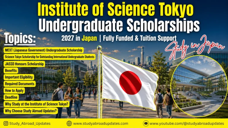 Institute of Science Tokyo Undergraduate Scholarships