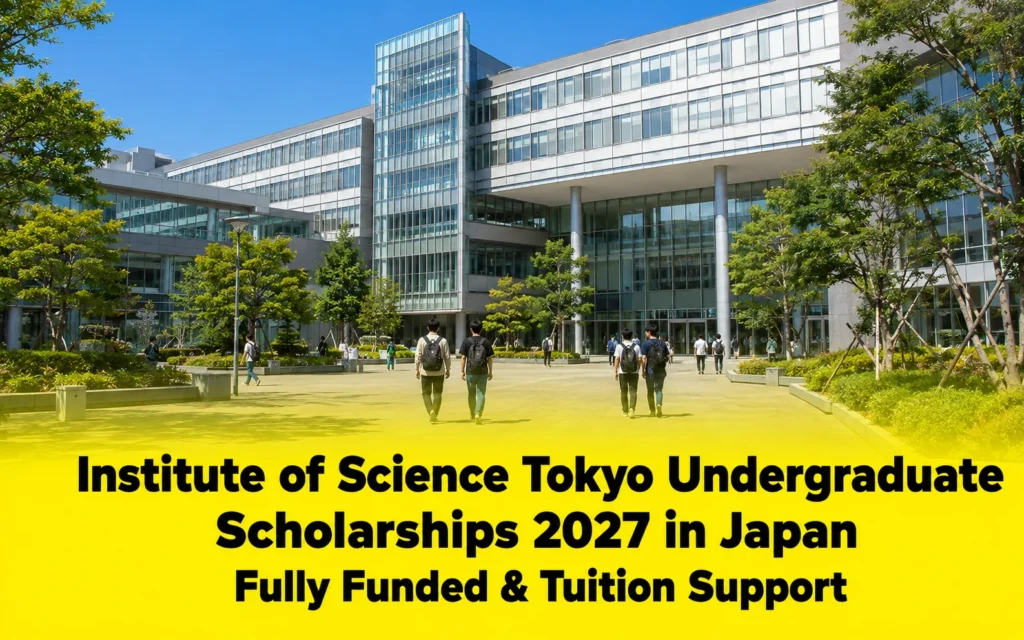 Institute of Science Tokyo Undergraduate Scholarships 2027 in Japan | Fully Funded & Tuition Support