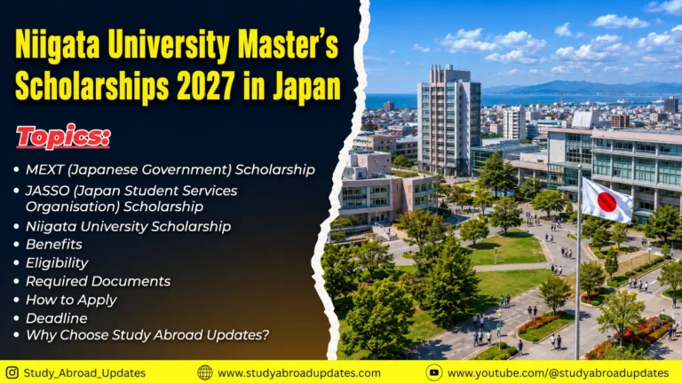 Niigata University Master's Scholarships