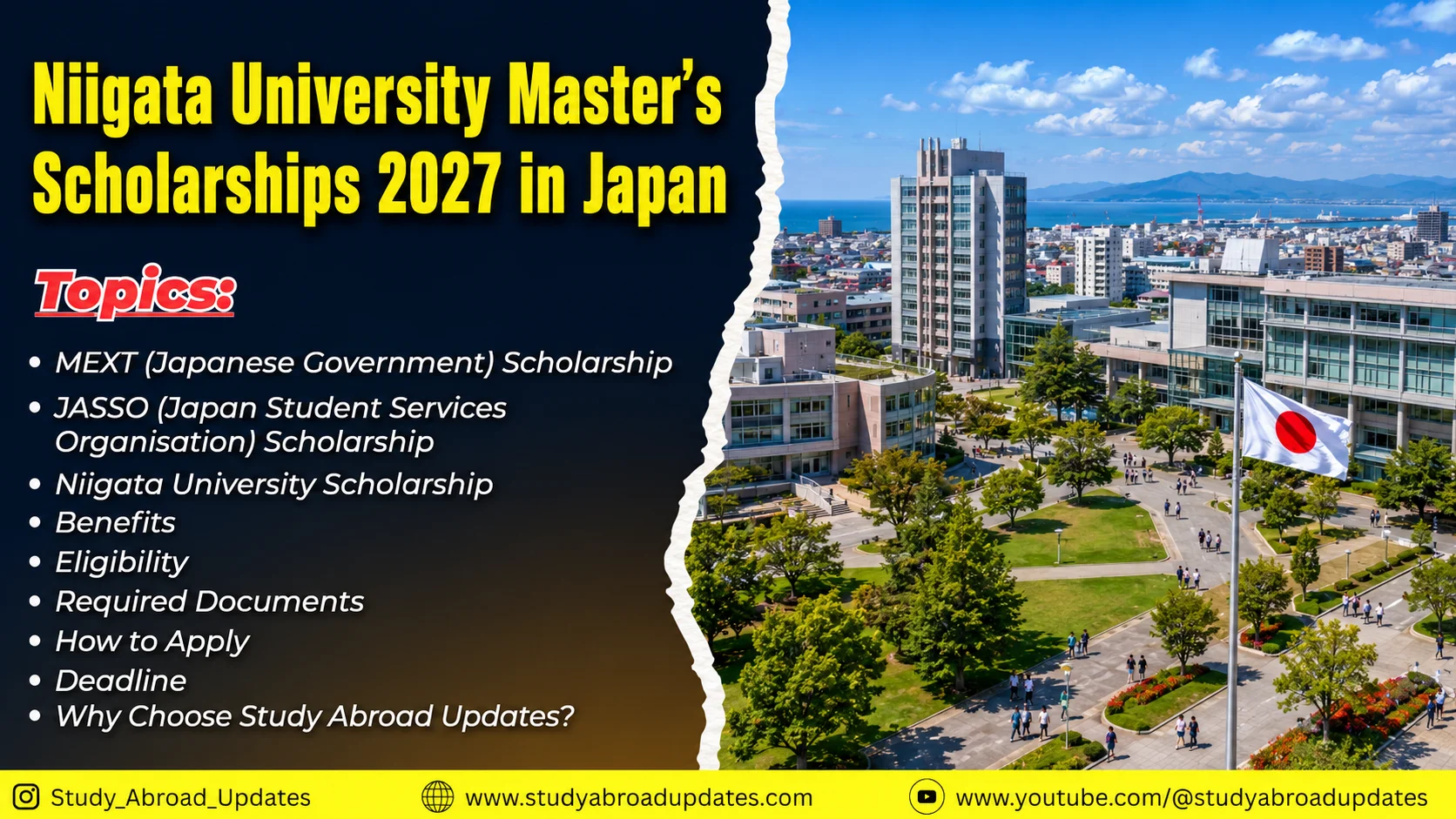 Niigata University Master's Scholarships