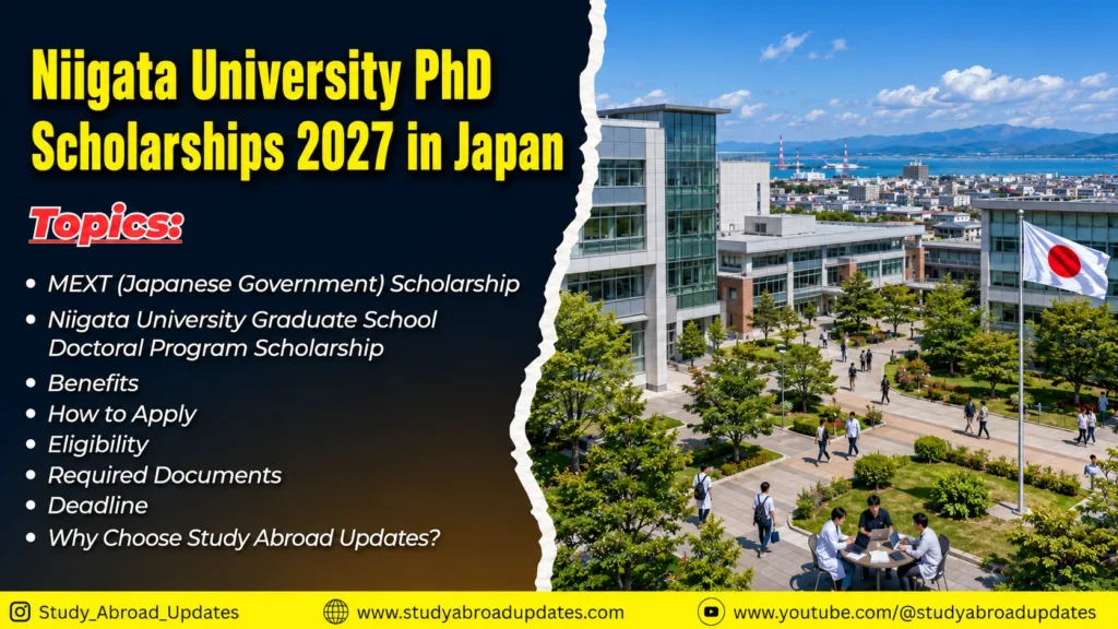 Niigata University PhD Scholarships