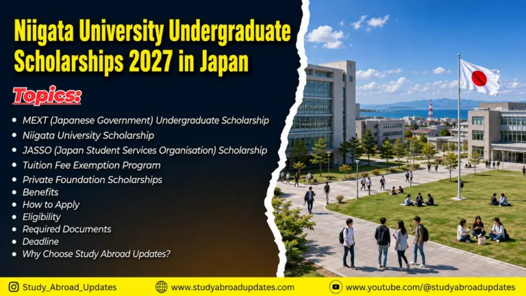 Niigata University Undergraduate Scholarships