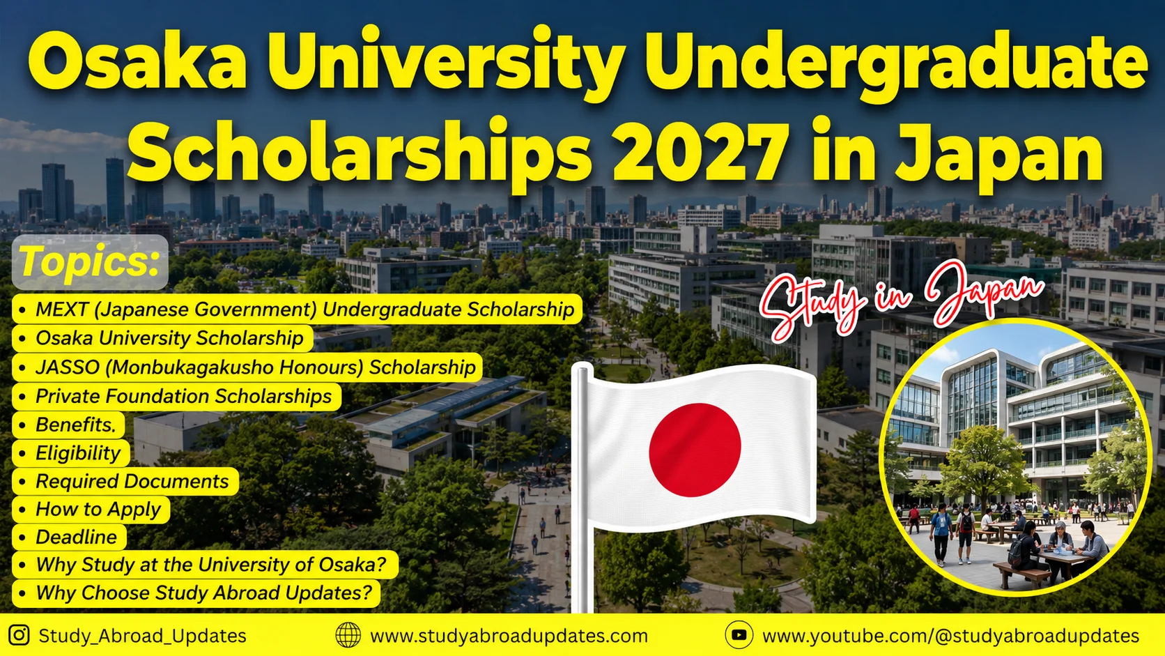 Osaka University Undergraduate Scholarships
