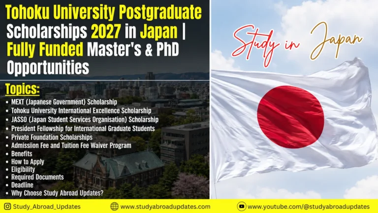 Tohoku University Postgraduate Scholarships