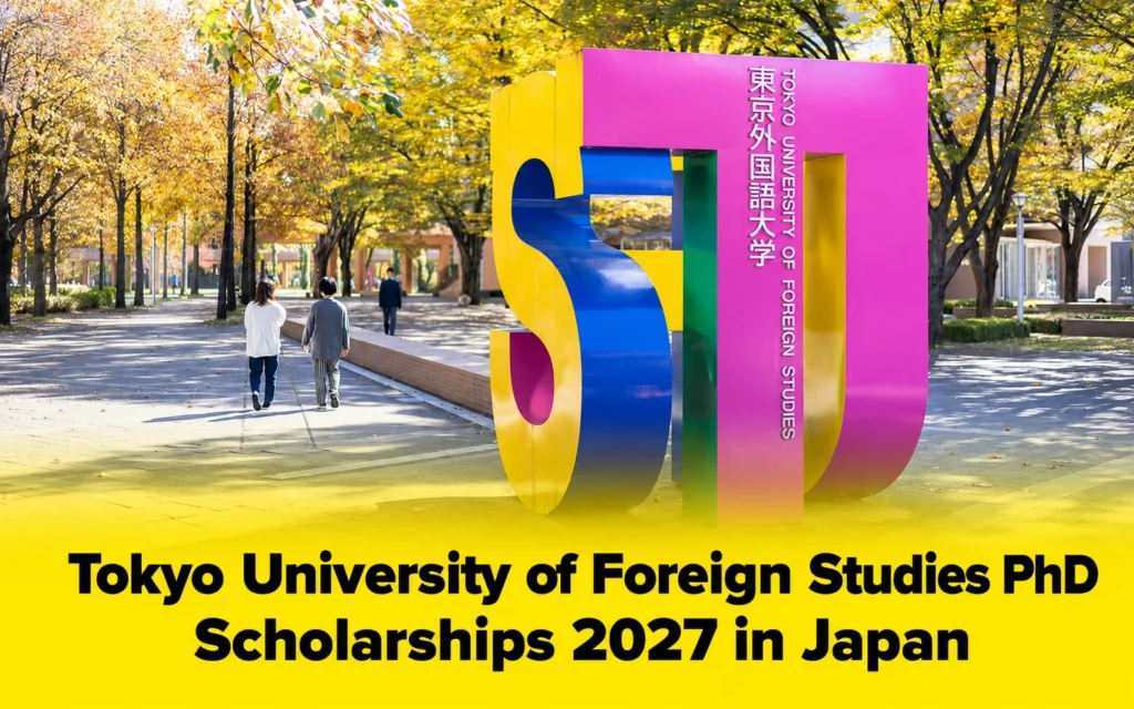 Tokyo University of Foreign Studies PhD Scholarships 2027 in Japan