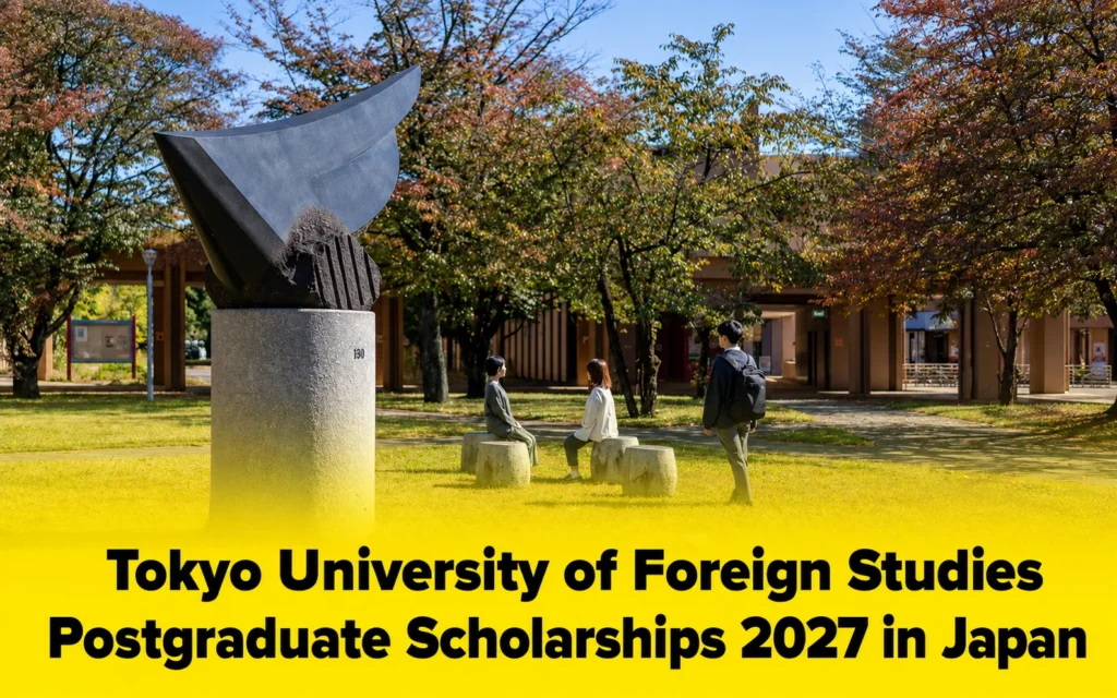 Tokyo University of Foreign Studies Postgraduate Scholarships 2027 in Japan