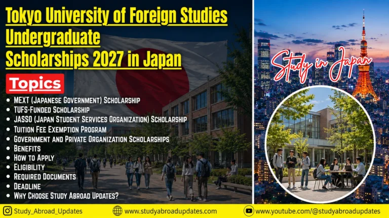 Tokyo University of Foreign Studies Undergraduate Scholarships