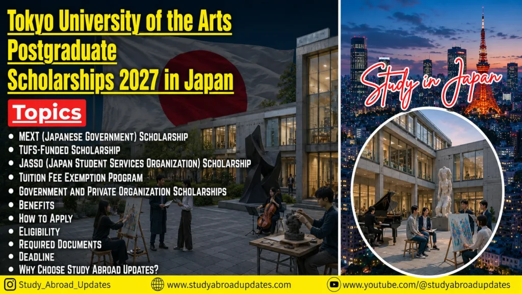 Tokyo University of the Arts Postgraduate Scholarships