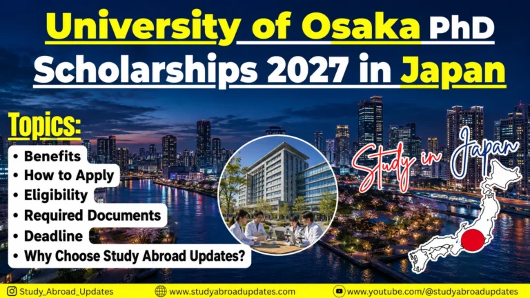 University of Osaka PhD Scholarships