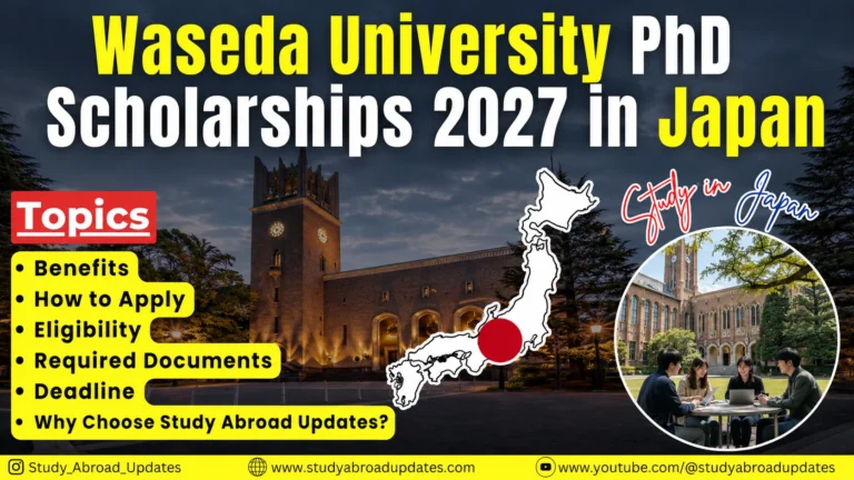 Waseda University PhD Scholarships