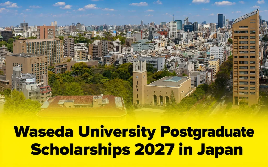 Waseda University Postgraduate Scholarships 2027 in Japan