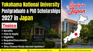 Yokohama National University Postgraduate and PhD Scholarships 2027 in Japan