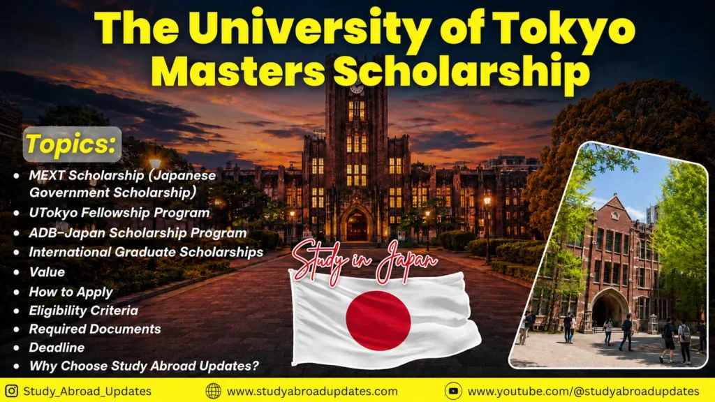 University of Tokyo Master’s Scholarships