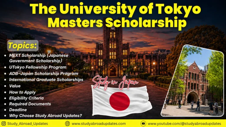 University of Tokyo Master’s Scholarships