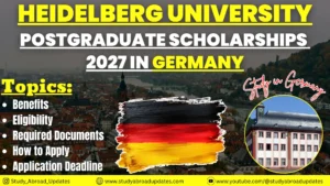 Heidelberg University Postgraduate Scholarships 2027 in Germany
