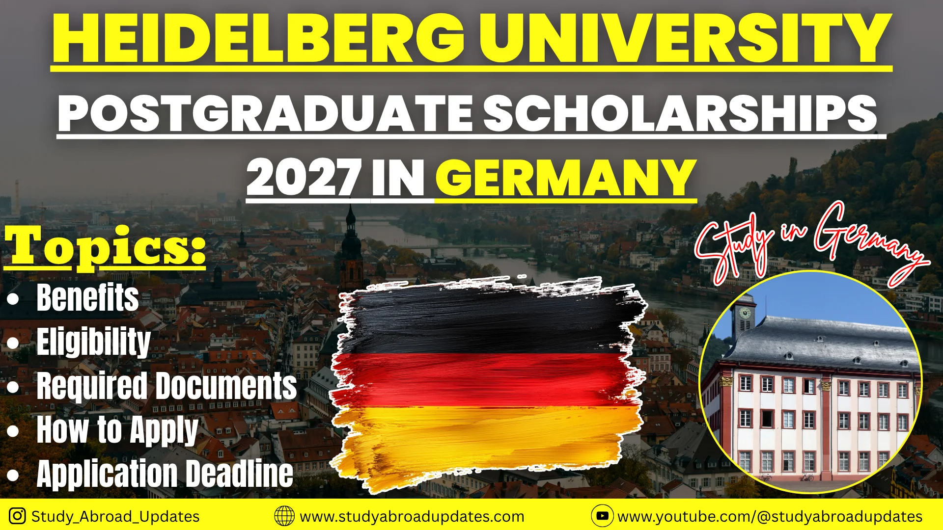 Heidelberg University Postgraduate Scholarships