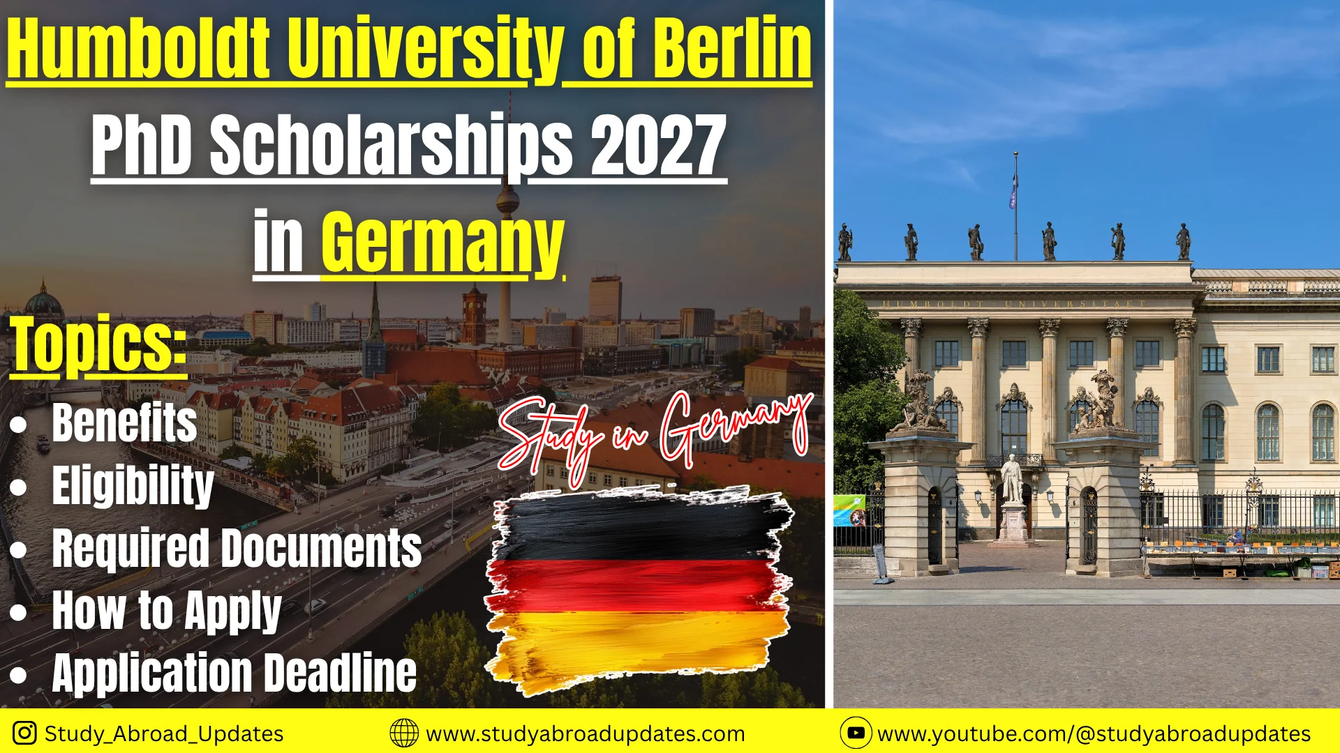Humboldt University of Berlin PhD Scholarships