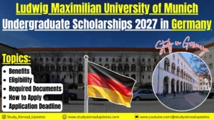 Ludwig Maximilian University of Munich (LMU Munich) Undergraduate Scholarships 2027