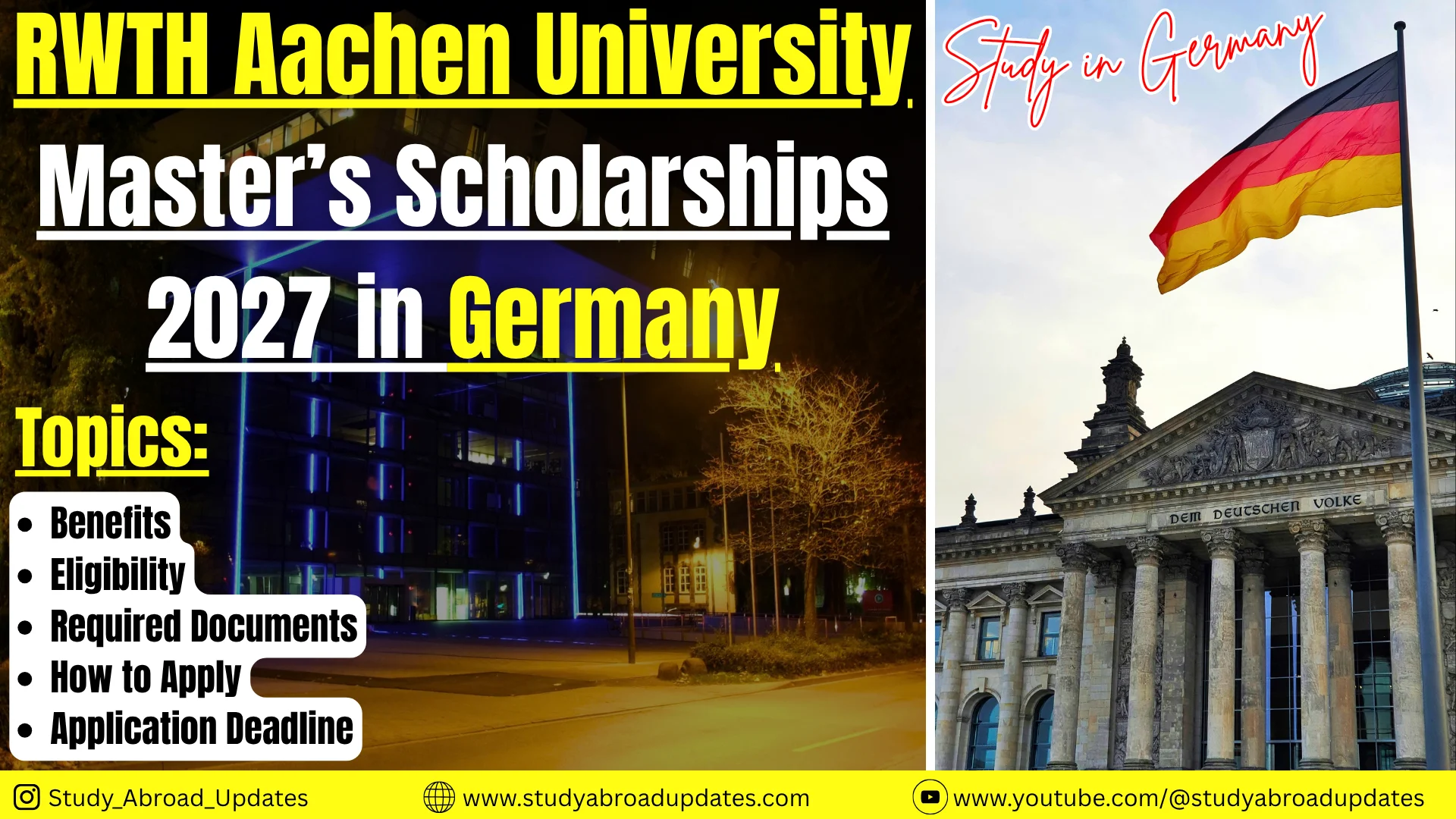RWTH Aachen University Master’s Scholarships