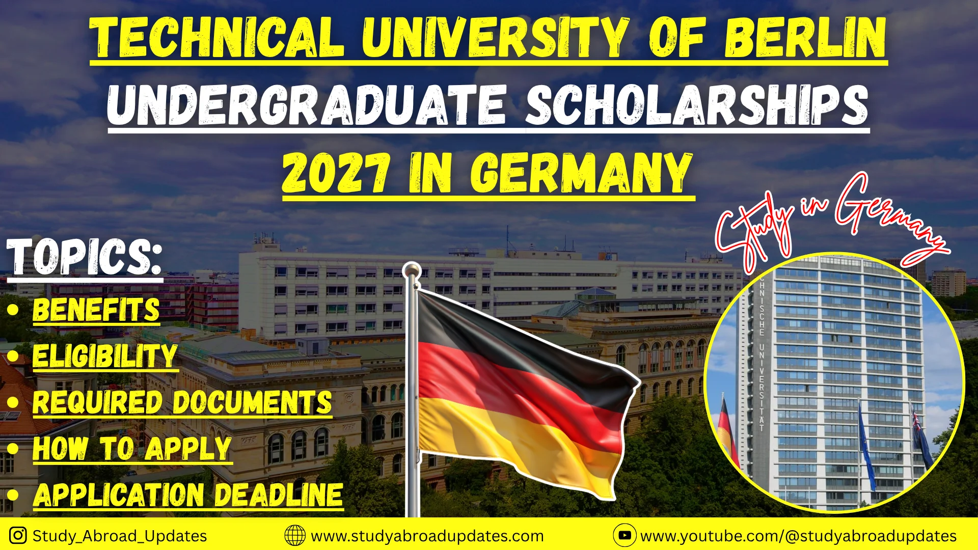 Technical University of Berlin Undergraduate Scholarships