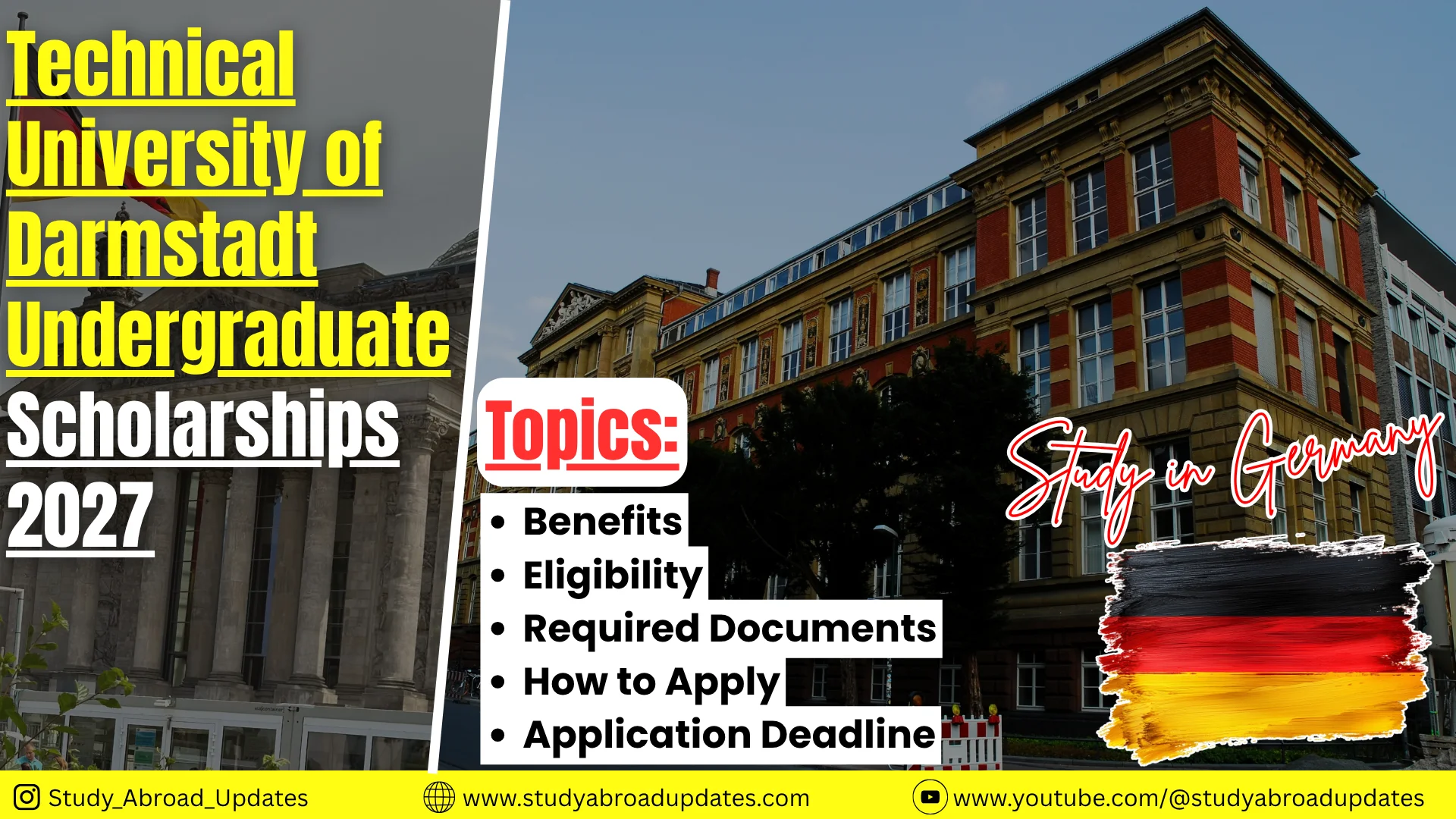 Technical University of Darmstadt Undergraduate Scholarships