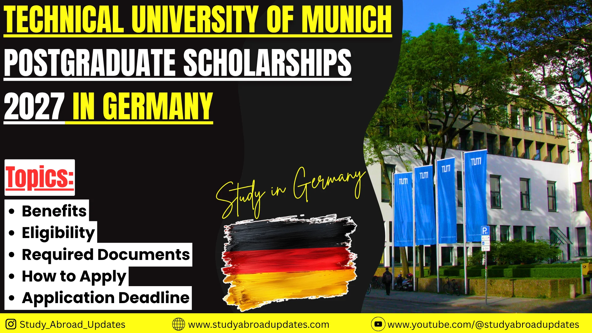 Technical University of Munich Postgraduate Scholarships