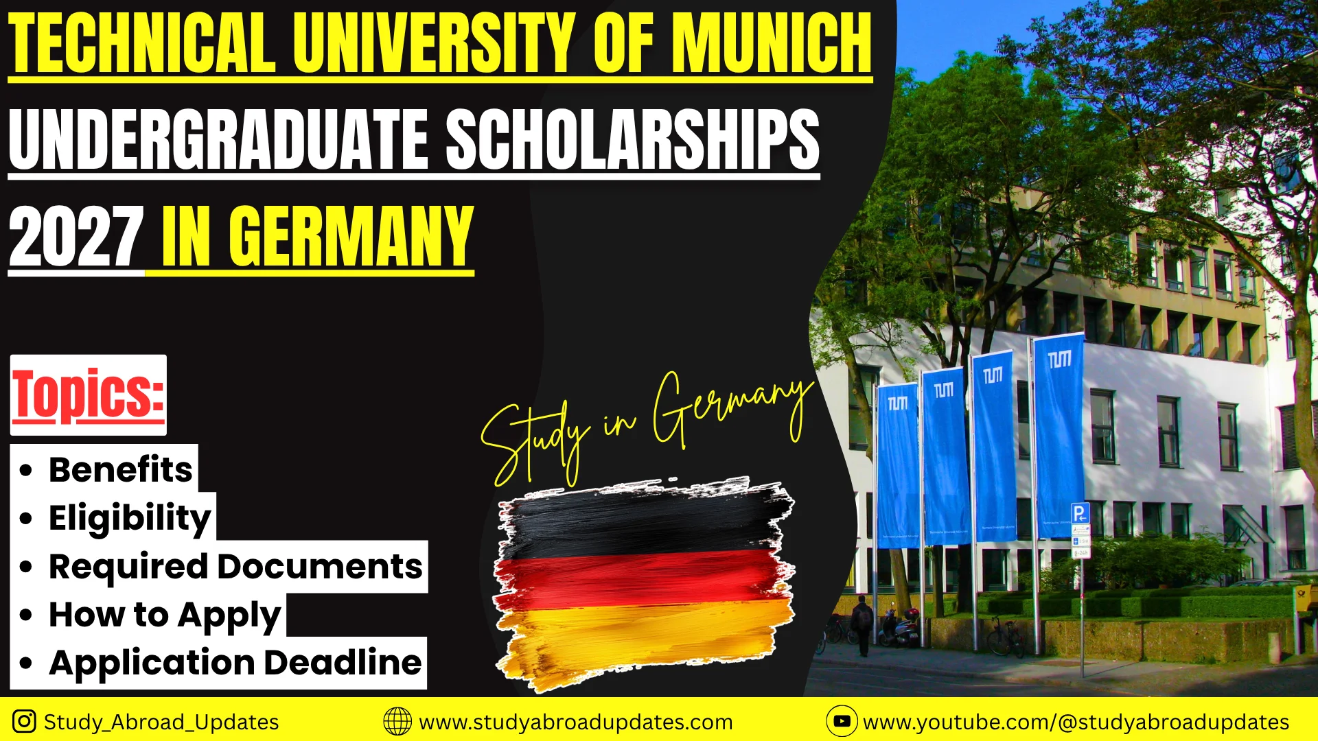 Technical University of Munich Undergraduate Scholarships