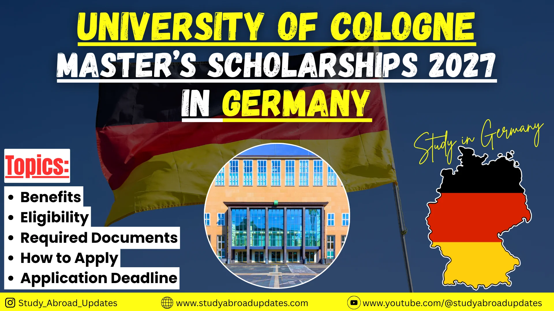 University of Cologne Master’s Scholarships