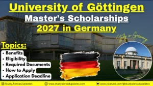 University of Göttingen Master’s Scholarships 2027 in Germany