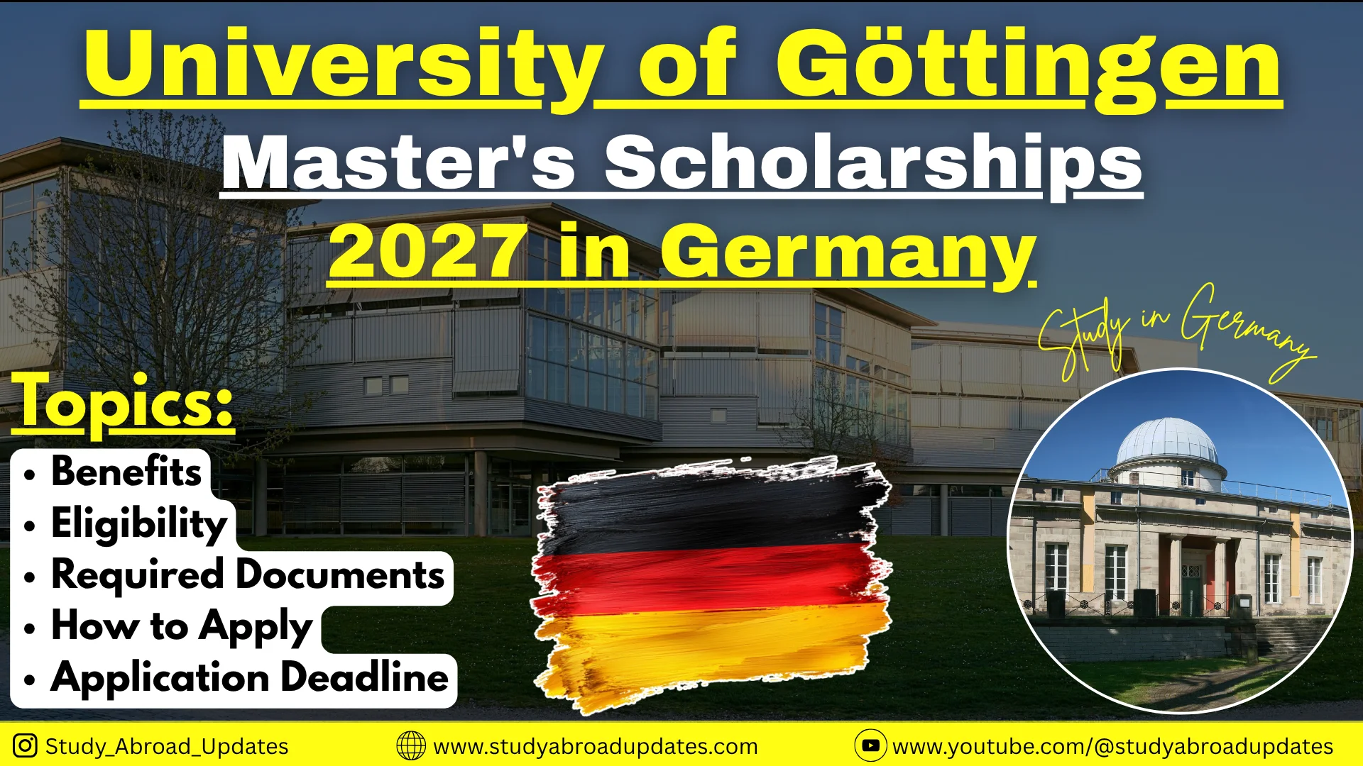 University of Göttingen Master's Scholarships