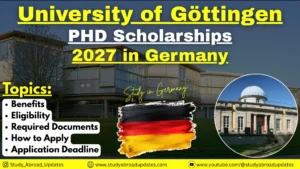 University of Göttingen PhD Scholarships 2027 in Germany
