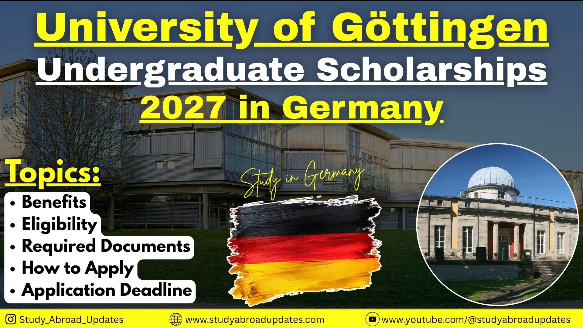 University of Göttingen Undergraduate Scholarships