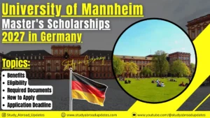 University of Mannheim Master’s Scholarships 2027 – Germany