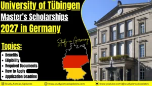 University of Tübingen Master’s Scholarships 2027 in Germany