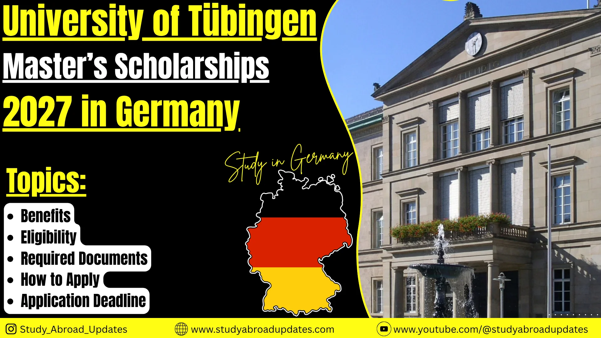 University of Tübingen Master’s Scholarships