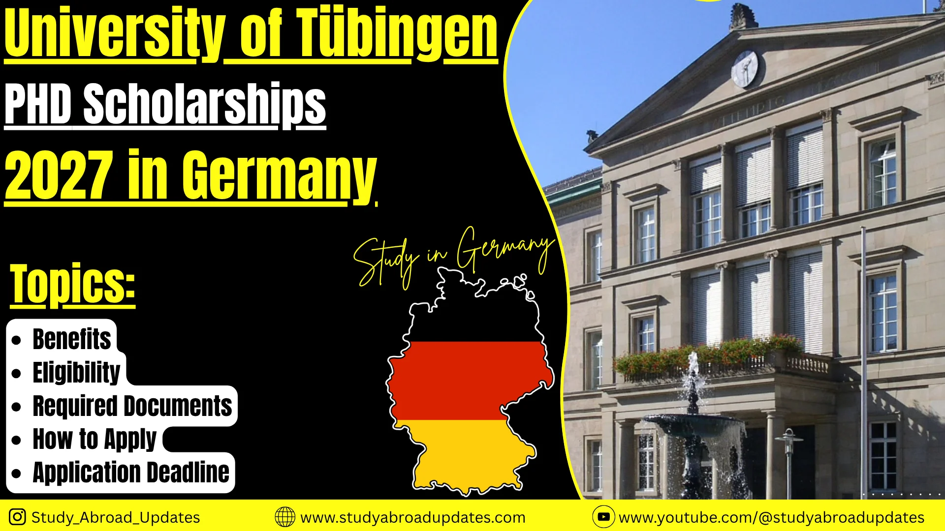 University of Tübingen PhD Scholarships
