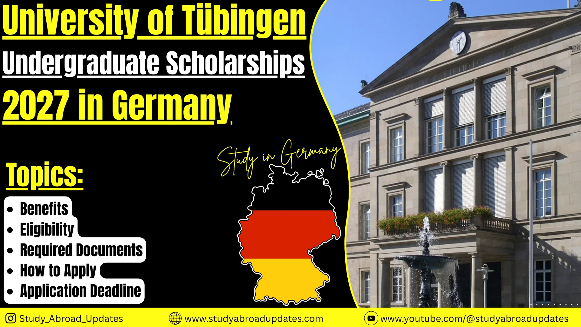 University of Tübingen Undergraduate Scholarships
